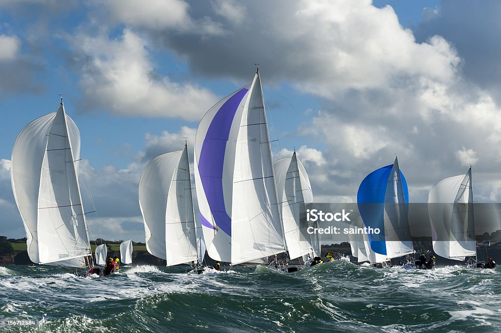 Gruppe yacht in der regatta - Lizenzfrei Regatta Stock-Foto