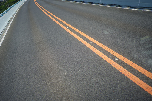 Highway Orange Marking Line