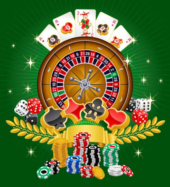 Vector illustration of Casino