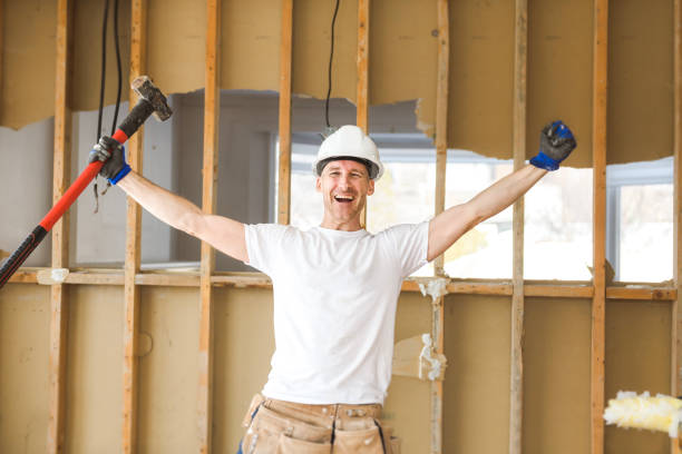istock Construction Worker Building renovation an old house 1567175125