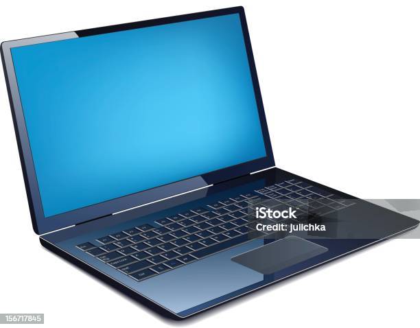 랩탑형 노트북에 대한 스톡 벡터 아트 및 기타 이미지 - 노트북, 열다, 컴퓨터 키보드