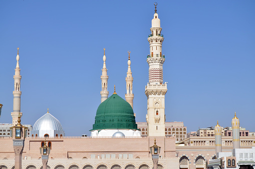 holy masiid in Islam masjid al nabawi in Madinah in Saudi Arabia