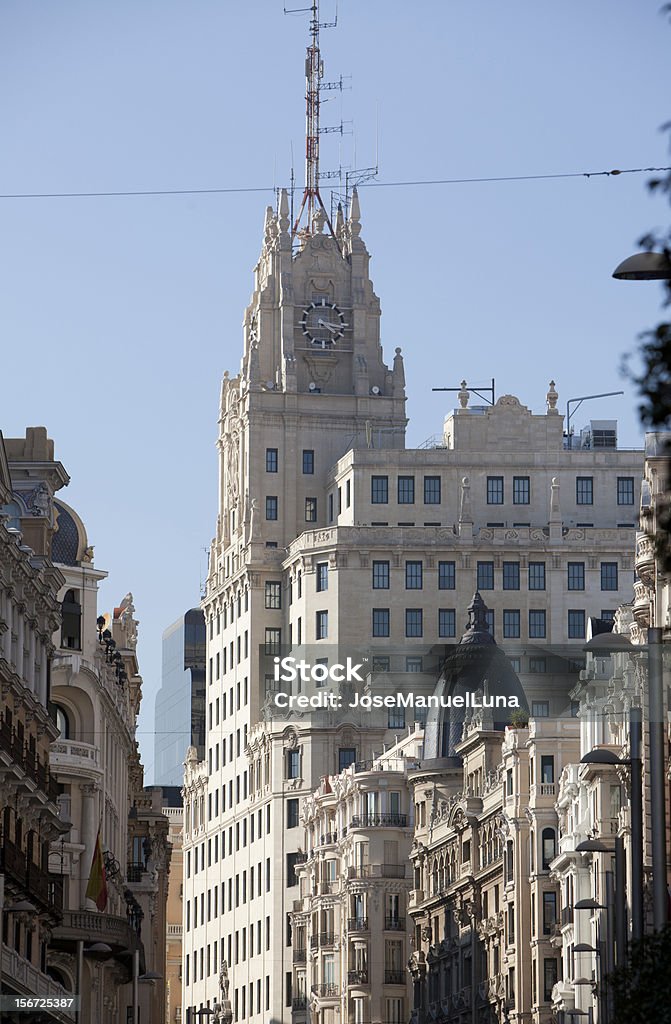 Gran Vía, à Madrid - Photo de Architecture libre de droits