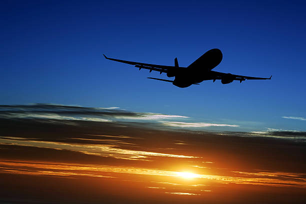 XXL jet airplane taking off