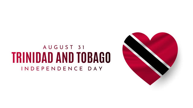 Trinidad and Tobago Independence Day card, August 31. 4k