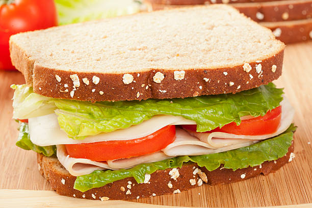 istock Fresh Homemade Turkey Sandwich 156728070