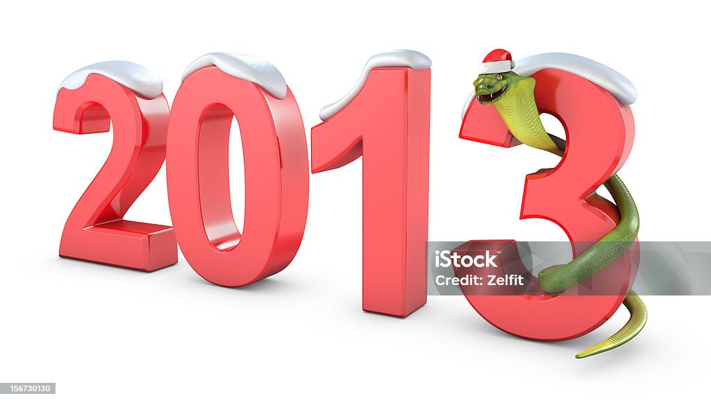 Simbolo verde cobra 2013 - Foto stock royalty-free di 2013