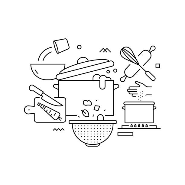 Download The Kitchen, The Device, Cooking. Royalty-Free Vector Graphic ...