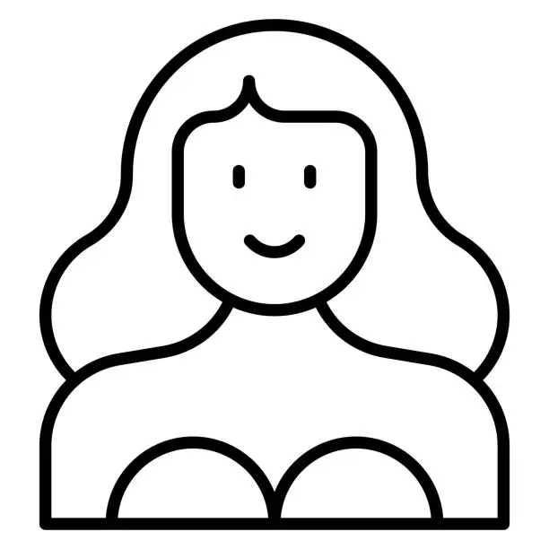 Vector illustration of Actress Icon
