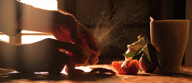preparing a healthy breakfast in the morning