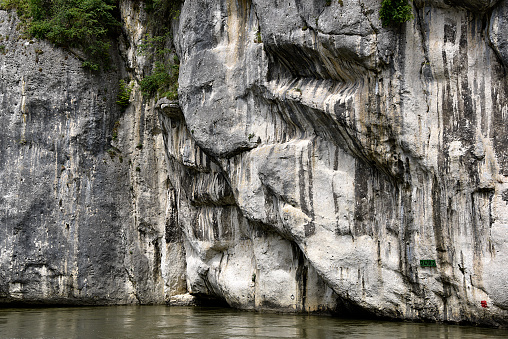 Rock formation at Danube break through