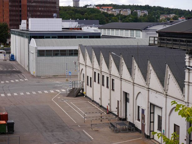 istock High angle view of a large industrial area 1567405757