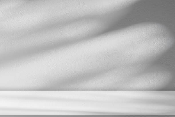 istock Background Studio,White Concrete Wall Texture with Leaves Shadow on Cement floor Background,Empty Grey Studio Room with Table Top,Backdrop Banner Winter Cosmetic Product Display, Beauty Presentation 1567416342