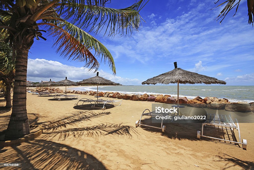 Panoramic photo of beach in Senegal Saly seaside resort in the country of Senegal in Africa Senegal Stock Photo