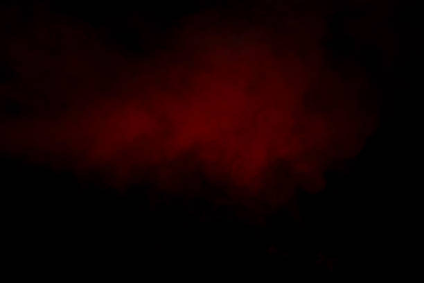 istock Orange and red steam on a black background. 1567470153