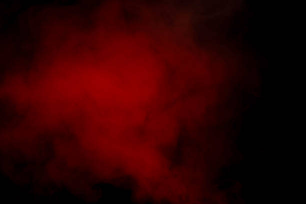 istock Orange and red steam on a black background. 1567470169