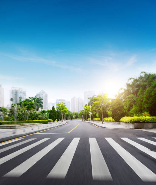 istock High speed along the road with motion blur 1567471294