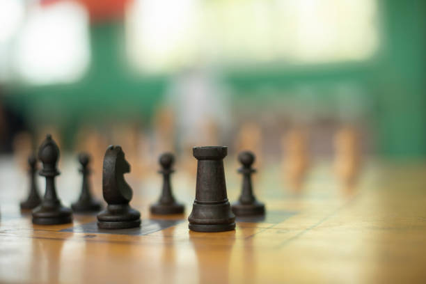 istock Chess pieces on table. Chess Tournament. Ancient Strategy. 1567495564