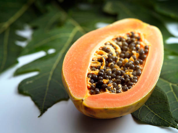 istock half of ripe papaya fruit with seeds 1567515589