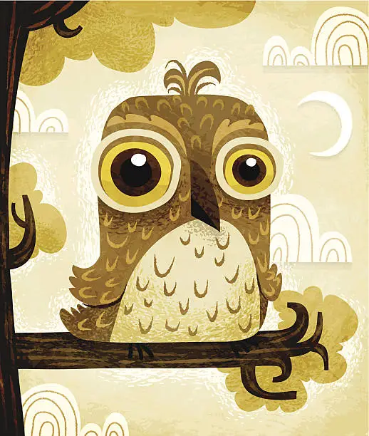 Vector illustration of Night Owl