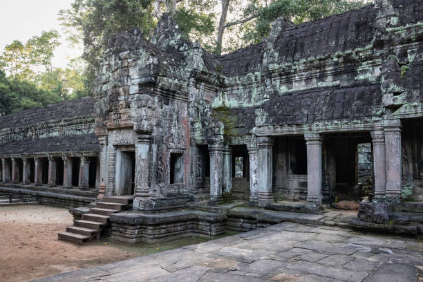 istock Visiting Empty Ta Prohm Temple Angkor Wat Park Cambodia Siem Reap 1567564722