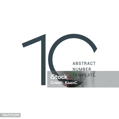 istock Abstract number template. Anniversary number template isolated, anniversary icon label, anniversary symbol vector stock illustration 1567574399