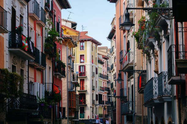 istock Street in Pamplona, Spain 1567585683