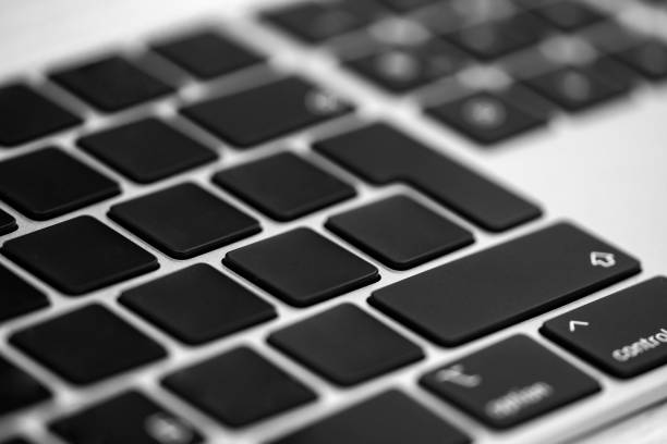 istock Laptop or notebook keyboard with clean buttons, no markings. 1567603475