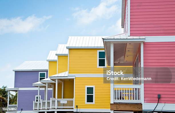 Colorful Condos In The Keys Stock Photo - Download Image Now - Key West, Florida - US State, Building Exterior