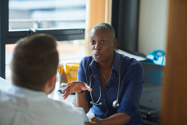istock female doctor in consultation 1567635641
