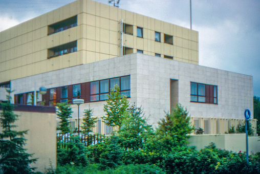 Erlangen, Germany. University building at Friedrich-Alexander University Erlangen-Nurnberg.