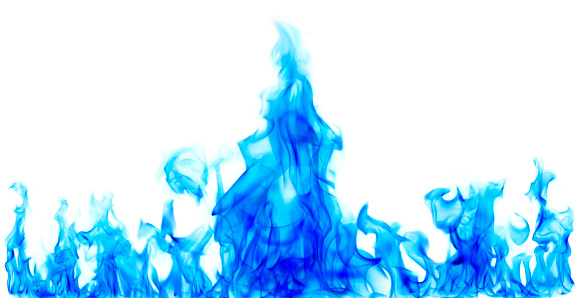 blue fire flames