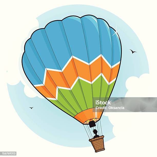 Hot Air Balloon Traveling Stock Illustration - Download Image Now - Activity, Adult, Adventure