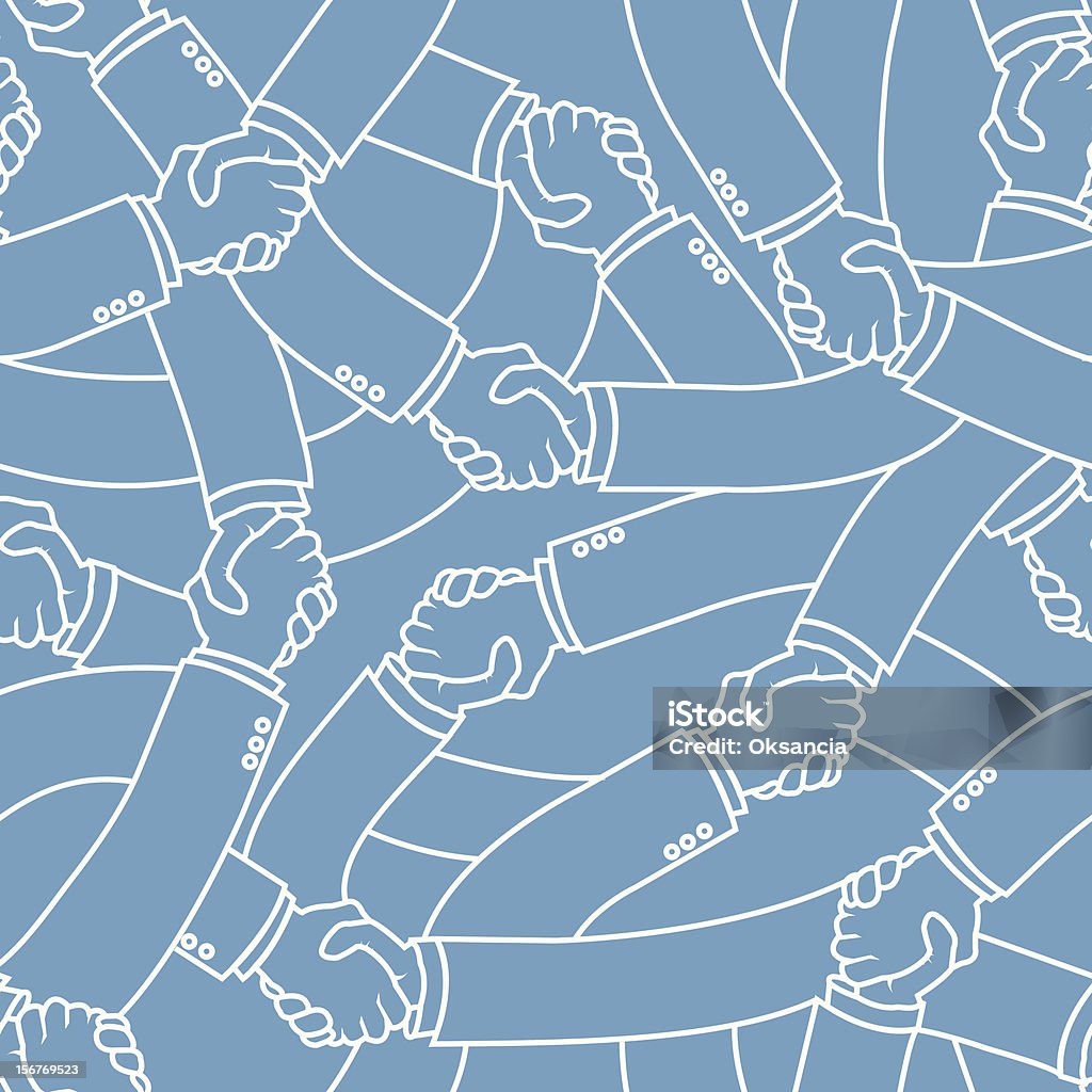 Business Handshake Seamless Pattern Vector  seamless pattern background of hands shaking each other as a symbol of business agreement. Partnership - Teamwork stock vector