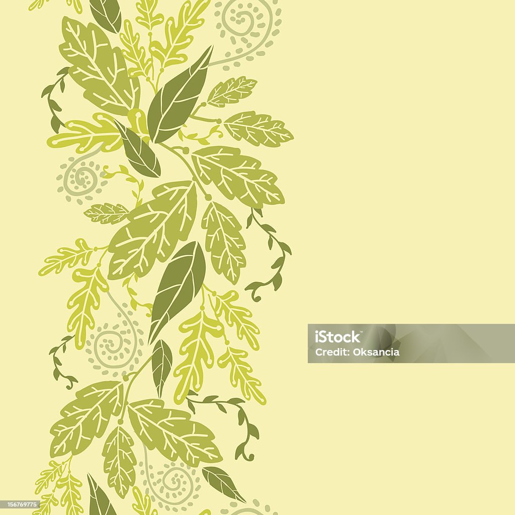 Zielonych liści bezszwowe wzór Pionowy - Grafika wektorowa royalty-free (Abstrakcja)