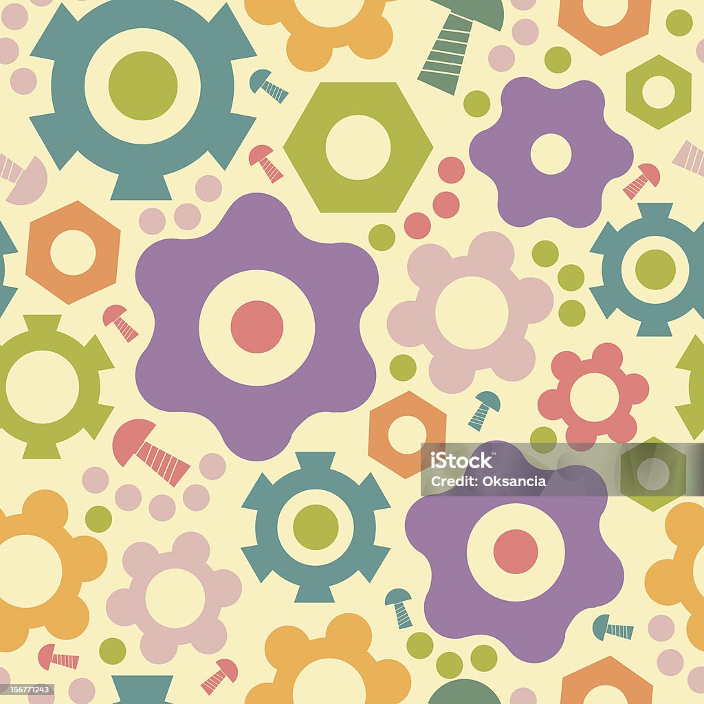 Gears Patchwork Pattern Gears Seamless Pattern Stock Illustration - Download Image Now ...