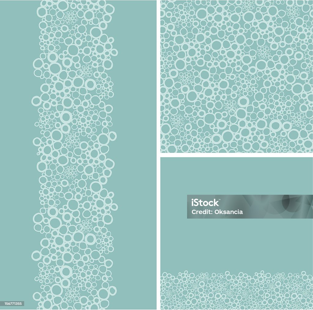 Scarabocchio bolle texture seamless pattern set - arte vettoriale royalty-free di Bolla