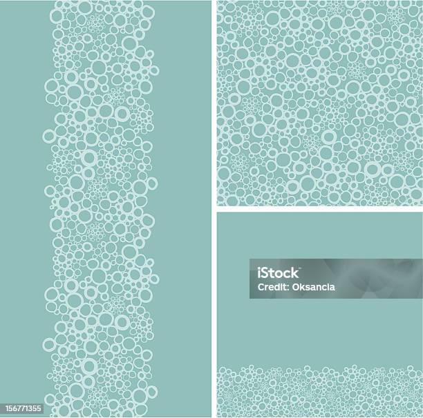 Scarabocchio Bolle Texture Seamless Pattern Set - Immagini vettoriali stock e altre immagini di Bolla - Bolla, Motivo decorativo, Acqua