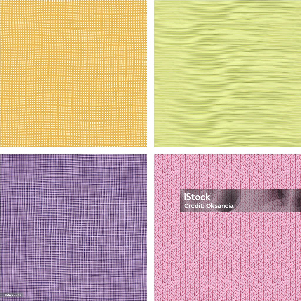 Cztery tkaniny tekstury bezszwowe wzorców zestaw - Grafika wektorowa royalty-free (Abstrakcja)