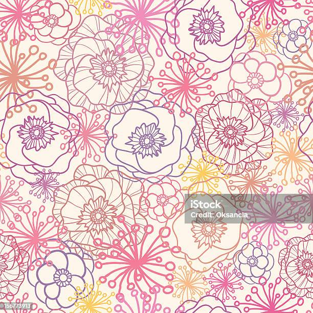 Field Flowers Seamless Pattern Background Stock Illustration - Download Image Now - Agricultural Field, Backgrounds, Beauty In Nature