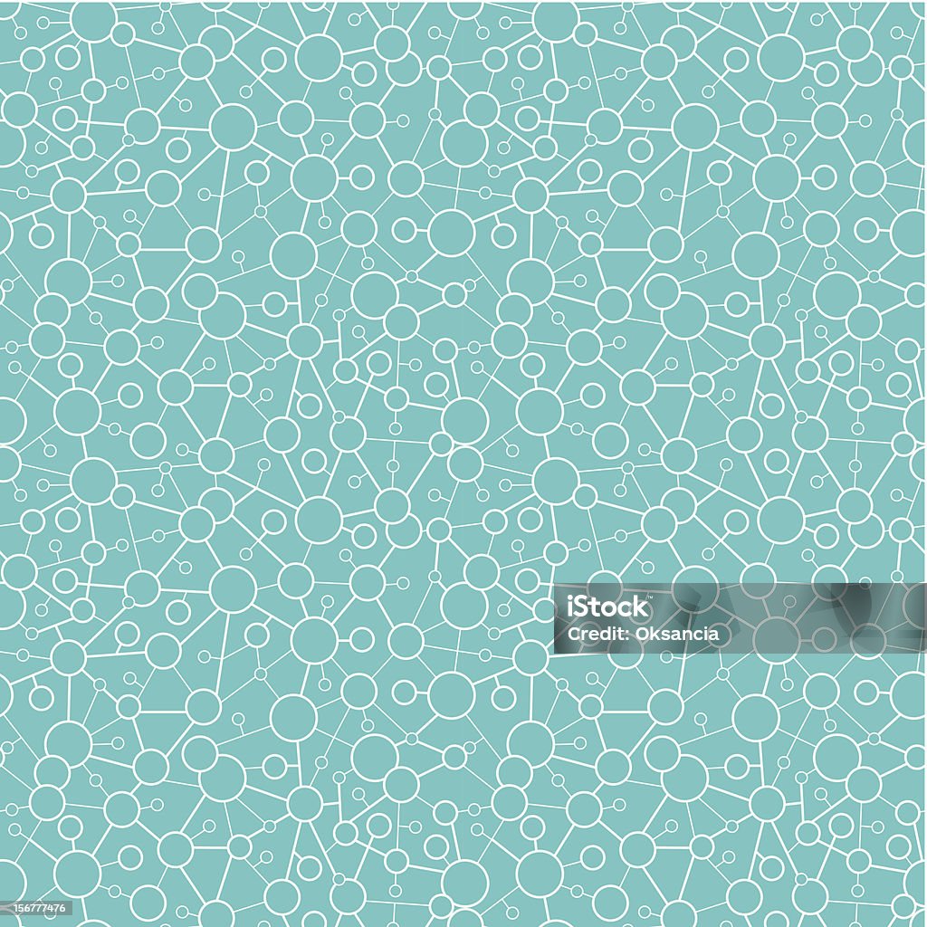 Molecular bez szwu, tło tekstura wzór - Grafika wektorowa royalty-free (Koło - Figura dwuwymiarowa)