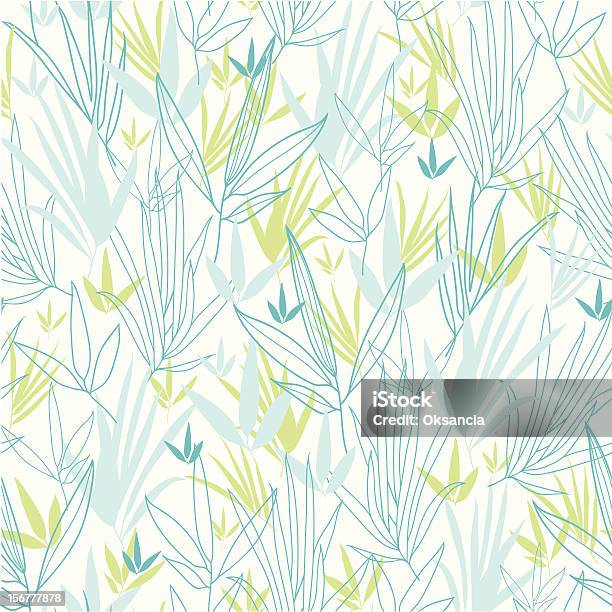 ブルーシームレスなパターン背景に竹の葉 - 竹のベクターアート素材や画像を多数ご用意 - 竹, 線画, イラストレーション