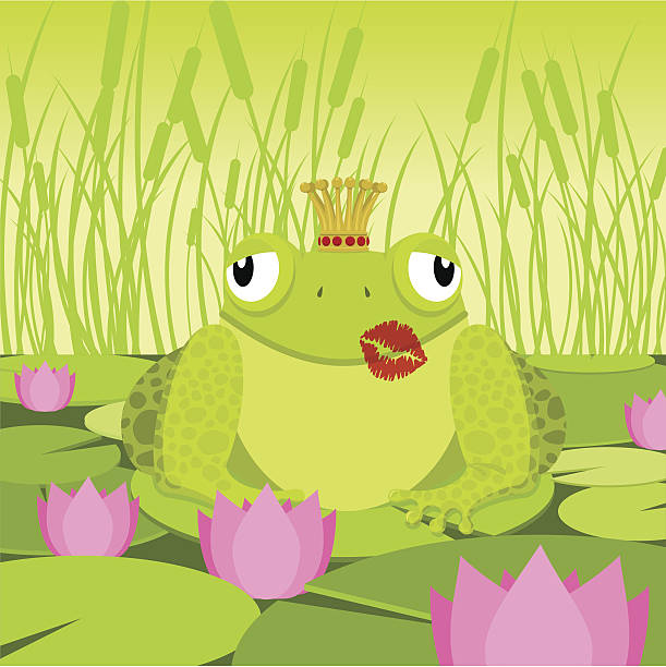 illustrations, cliparts, dessins animés et icônes de je pense que de vous. - ugliness crown valentines day frog