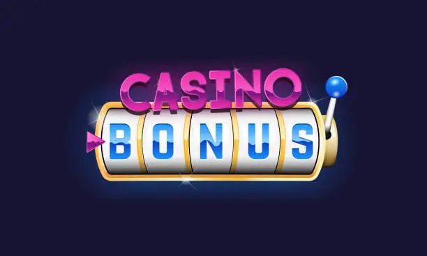 Vector illustration of Casino logo, sign. Casino slots machine template. Gamble, Casino, Slots design. Vector illustration