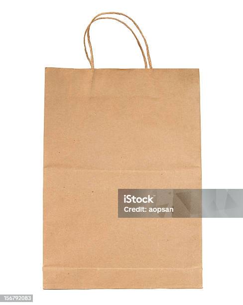 Marrón Bolsa De Papel Foto de stock y más banco de imágenes de Bolsa - Objeto fabricado