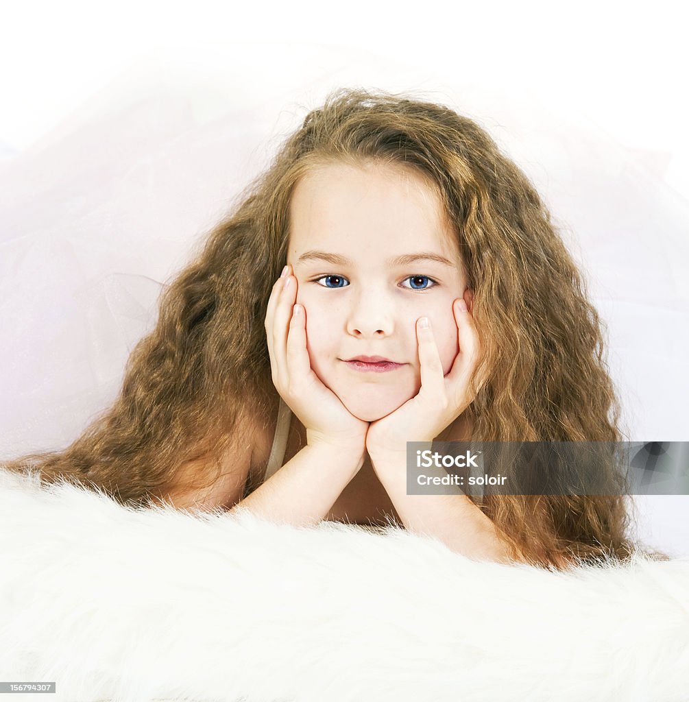 Retrato da menina bonito - Royalty-free 8-9 Anos Foto de stock