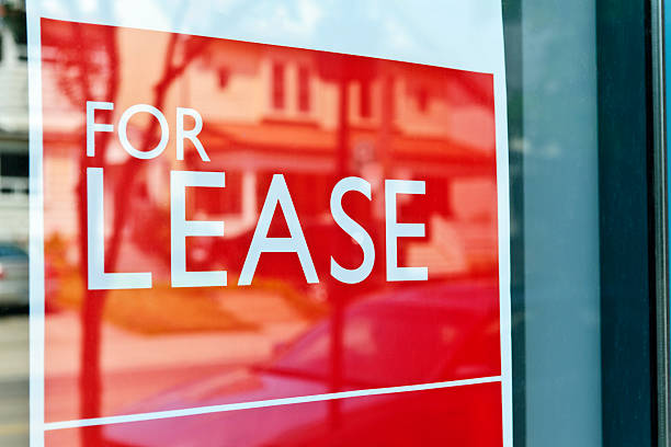 For lease sign stock photo