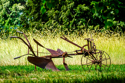 old plow at a farm - photo