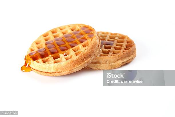 Waffeln Stockfoto und mehr Bilder von Waffel - Kuchen und Süßwaren - Waffel - Kuchen und Süßwaren, Gestapelt, Sirup