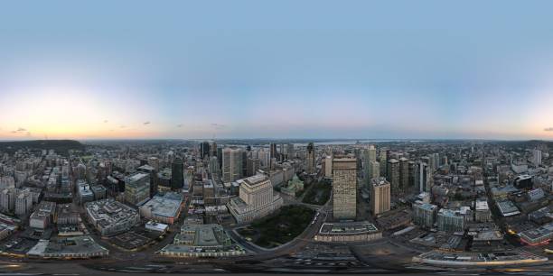 istock Aerial 360 Dorchester Square and Place du Canada 1568010947